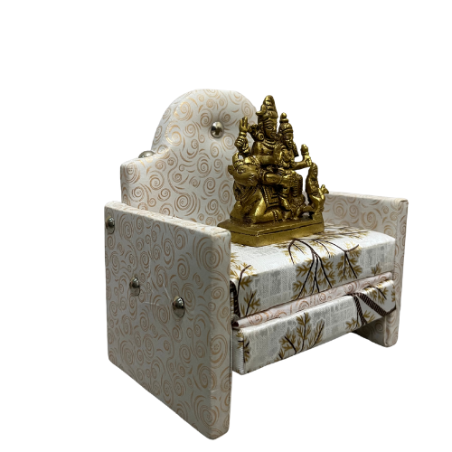 Sacred Brass Shiv Parivar Sofa Singhasan Idol Combo