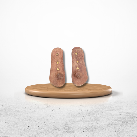 Pure Wooden Charan Paduka – Holy Temple Accessory