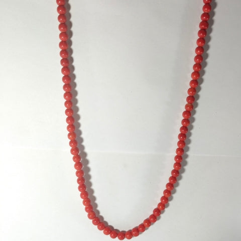 Royal Coral Crystal Mala – Vitality & Grace