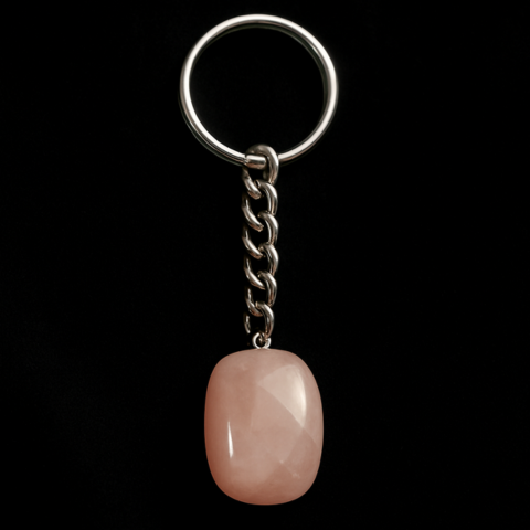 Love Energy Pink Crystal Tumble Keyring