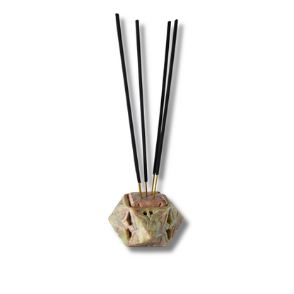 Divine Aura Stone Agarbatti Holder – Daily Pooja Essential