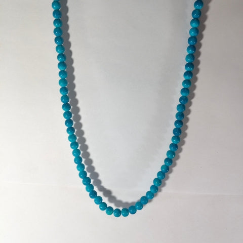 Vibrant Blue Beaded Necklace