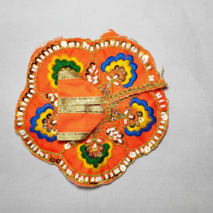 Sacred Lakshmi Vastra – Multicolor Round Design Ensemble