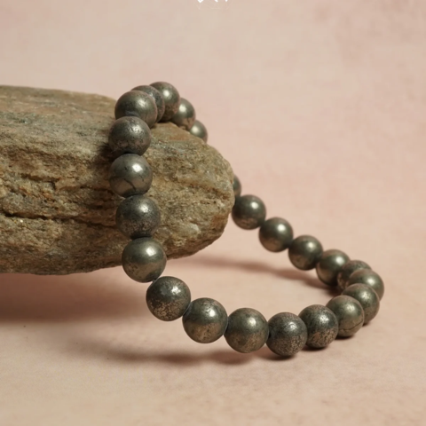 Pure Natural Pyrite Power Bracelet – Clarity & Strength