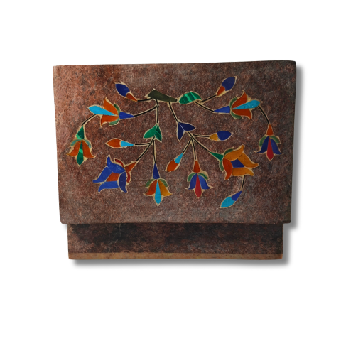 Royal Handcrafted Floral Stone Box