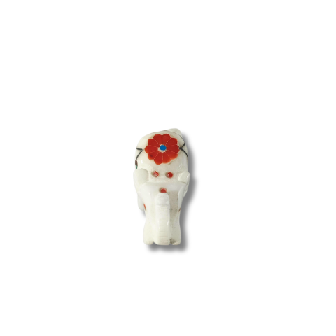 Divine White Marble Elephant