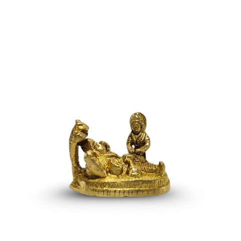 Mahalakshmi Narayan Brass Idol – Blessings of Wealth & Harmony