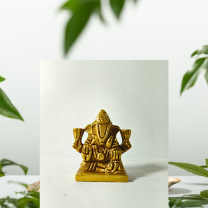 Divine Vighnaharta Ganesha Brass Idol – Remover of Obstacles & Bestower of Success