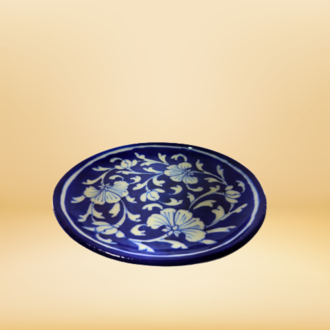 Blue Blossom Pottery Plate