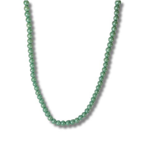 Mint Green Bead Necklace – Elegant Handmade Jewelry
