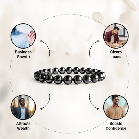 Hematite BP Control Power Bracelet