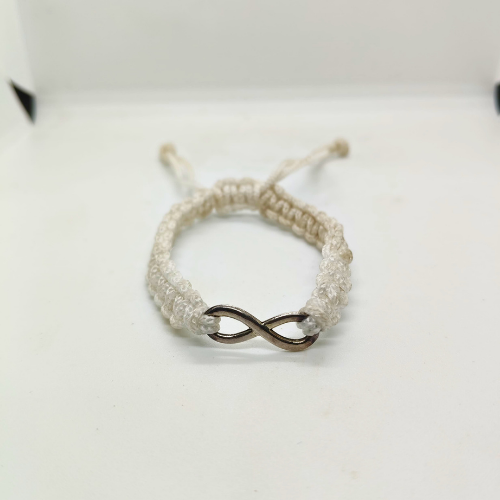 White Infinity Bracelet