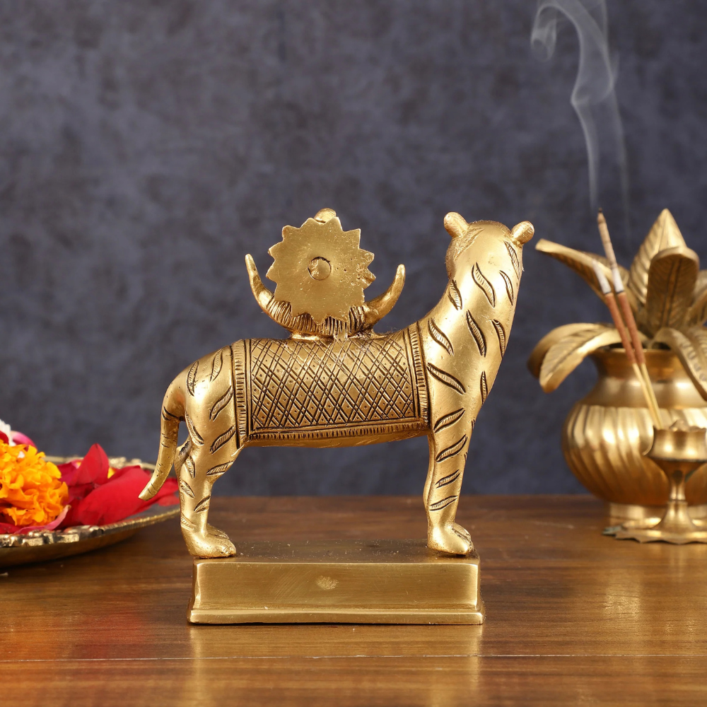 Big Brass Rahu Dev Murti (20 Inch) – Powerful Navgraha Rahu Idol for Home Temple