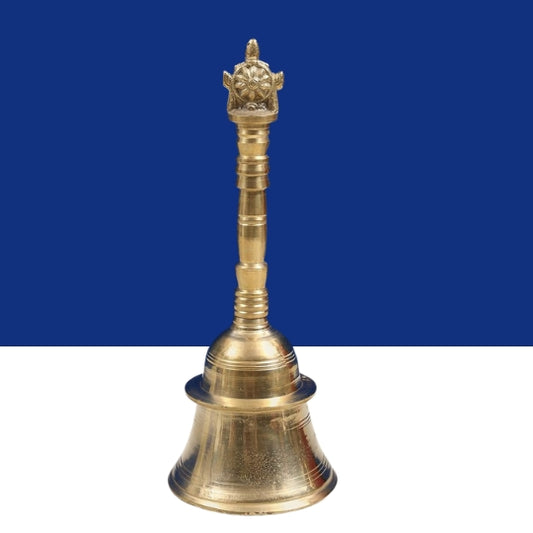 Brass Ganesh Handle Pooja Bell – Traditional Temple Ghanti