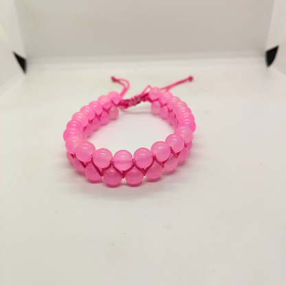 Pink Beads Bracelet for Women & Girls