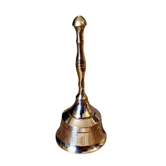 Premium Brass Puja Bell – Traditional Mandir Ghanti