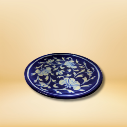 Blue Blossom Pottery Plate