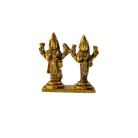 Divine Standing Vishnu Lakshmi Idol – Eternal Grace & Abundance