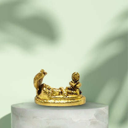 Shree Vishnu Lakshmi Brass Idol – Divine Prosperity & Protection