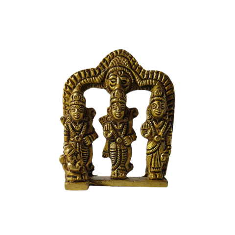 Shree Ram Sita Laxman Divine Brass Statue