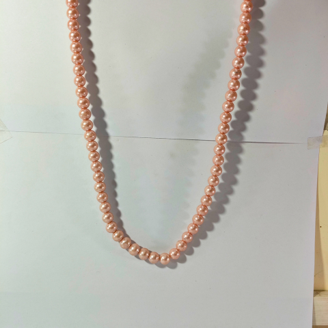 Elegant Pink Pearl Necklace for Women – Classic Jewelry Gift | No Bag Service