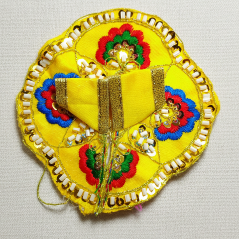 Divine Krishna Paushak – Traditional Round Embellished Dress