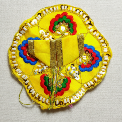 Divine Krishna Paushak – Traditional Round Embellished Dress