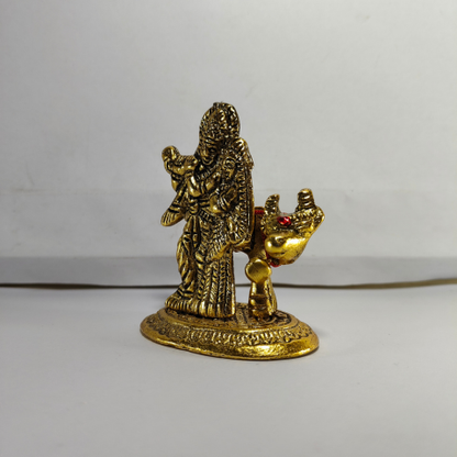 Radiant Krishna & Cow Blessing Statue
