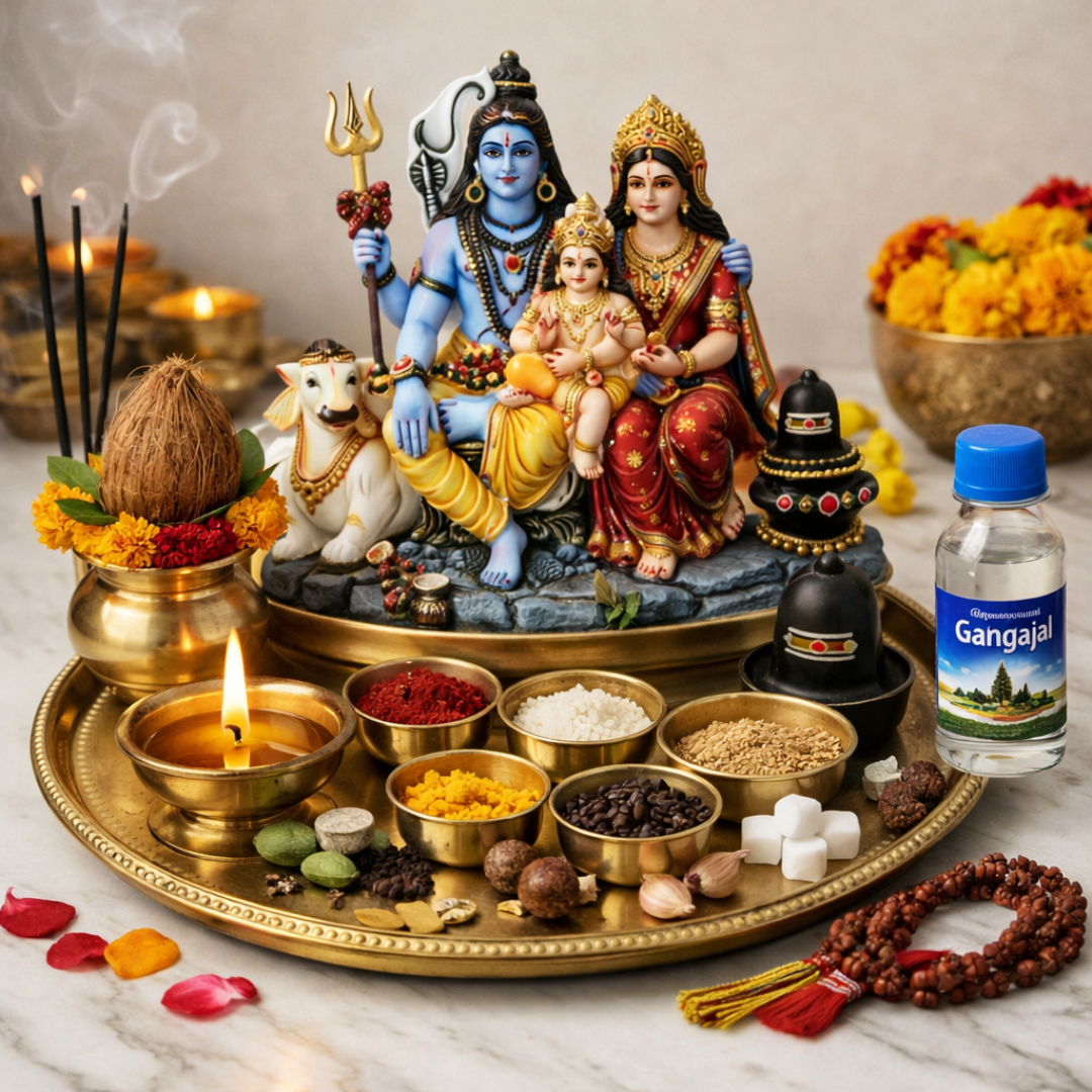 Traditional Full Puja Kit for Hindu Rituals
