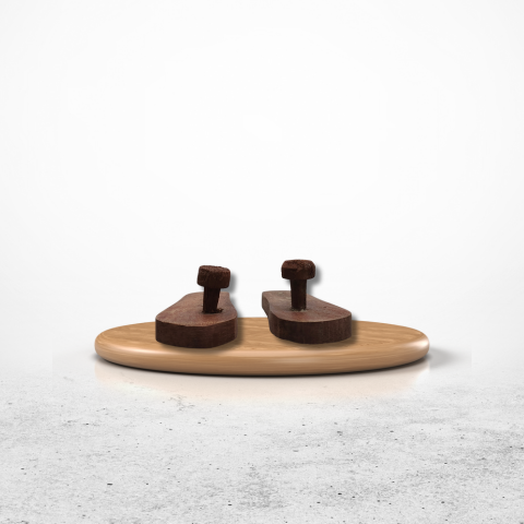 Pure Wooden Charan Paduka – Holy Temple Accessory