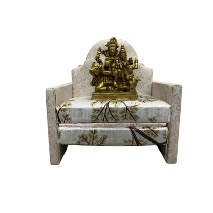 Sacred Brass Shiv Parivar Sofa Singhasan Idol Combo