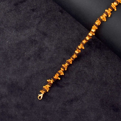 Gold Plated Rudraksha Bracelet for Women (Combo)