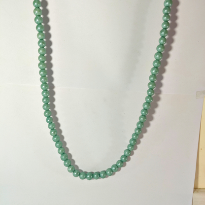 Mint Green Bead Necklace – Elegant Handmade Jewelry