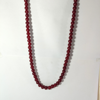 Royal Crimson Crystal Mala – Energy & Protection