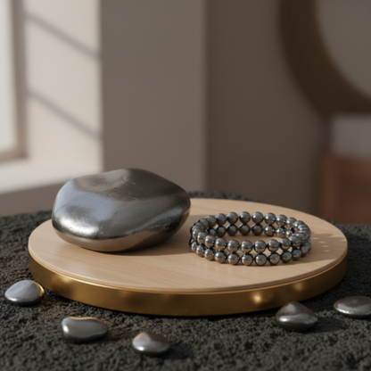 Hematite BP Control Power Bracelet