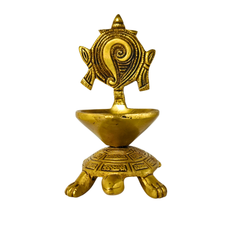 Divya Turtle Brass Deepak – Light of Faith & Prosperity