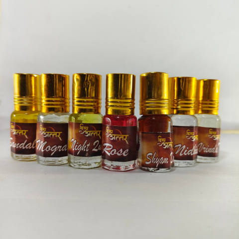 Pure Mogra Attar – Long Lasting Floral Perfume Oil (12 Bottle Pack)