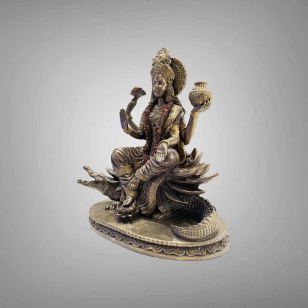 Brass Maa Ganga Statue (24 Inch) – Sacred River Goddess Temple Decor