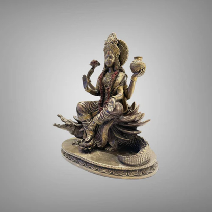 Brass Maa Ganga Statue (24 Inch) – Sacred River Goddess Temple Decor
