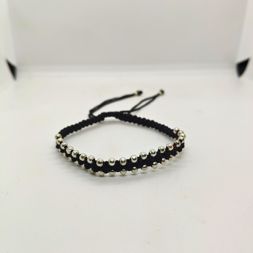 Urban Luxe Silver Beads Bracelet