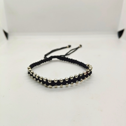 Urban Luxe Silver Beads Bracelet