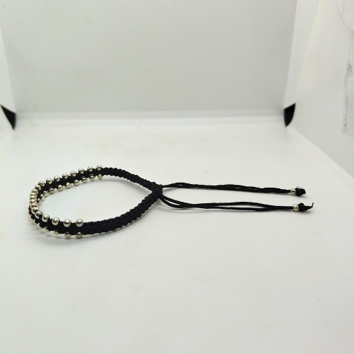 Urban Luxe Silver Beads Bracelet