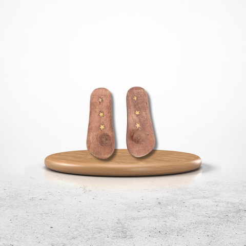 Pure Wooden Charan Paduka – Holy Temple Accessory
