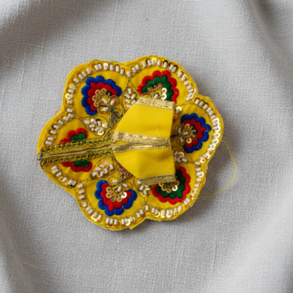 Sacred Lakshmi Vastra – Multicolor Round Design Ensemble