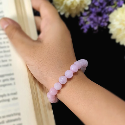 100% Genuine Rose Quartz Love Harmony Bracelet