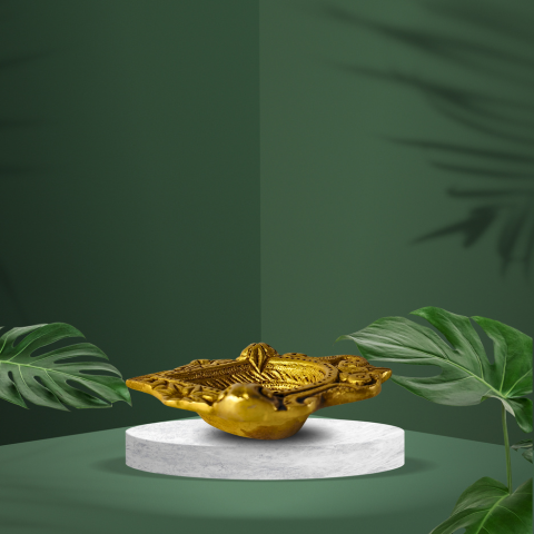 Shubh Mangalmay Brass Aarti Diya – Eternal Light of Peace & Harmony