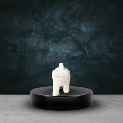 Divine White Marble Elephant