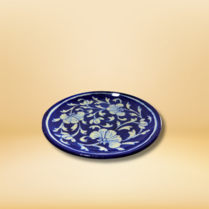 Blue Blossom Pottery Plate