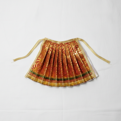 Divine Lakshmi Narayan Poshak – Royal Golden Red Ensemble