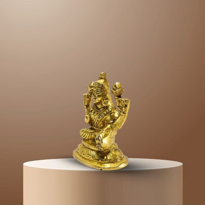 Shubh Lakshmi Brass Idol – Goddess of Wealth & Prosperity